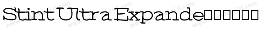 Stint Ultra Expande字体转换